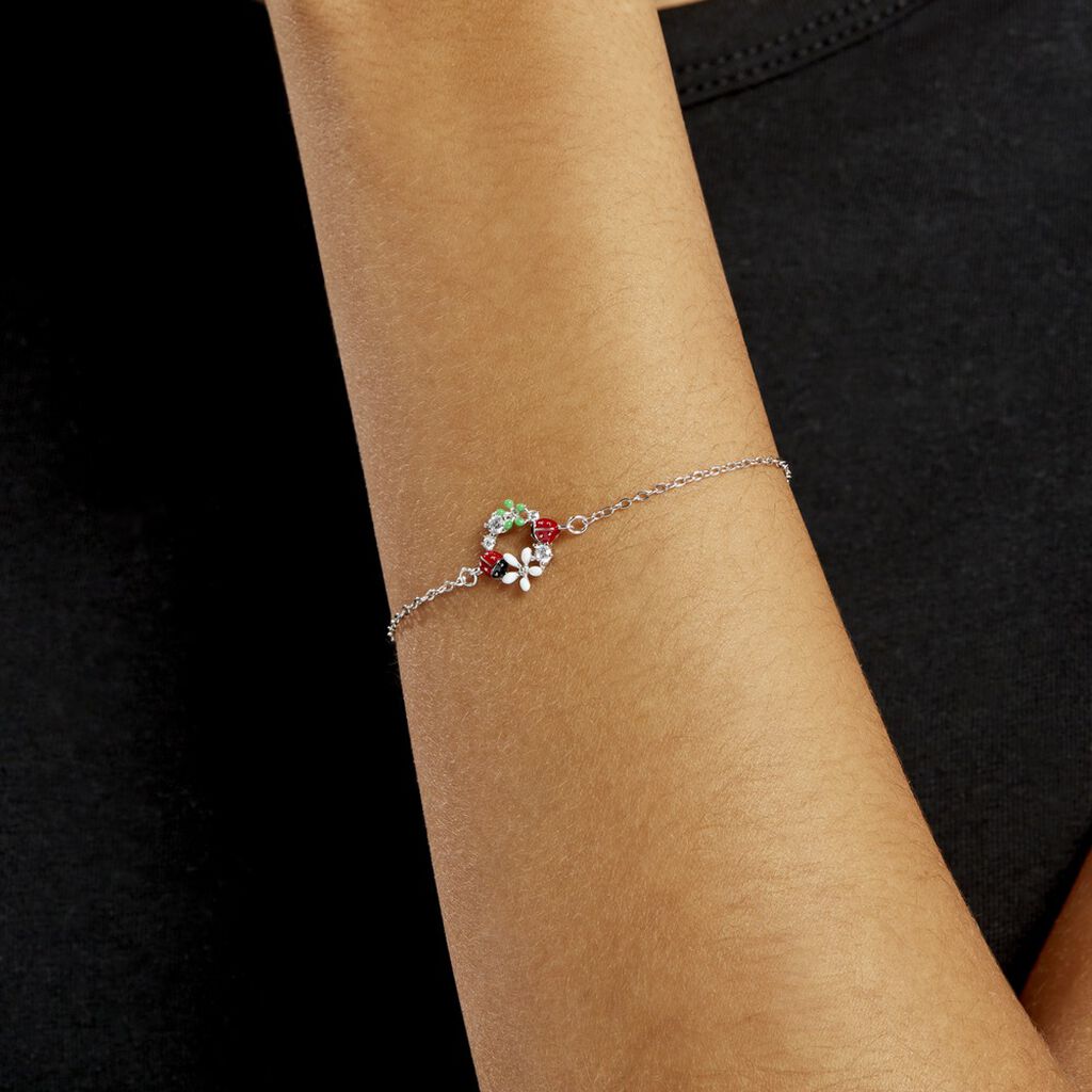 Bracelet Eliniane Argent Blanc Oxyde De Zirconium