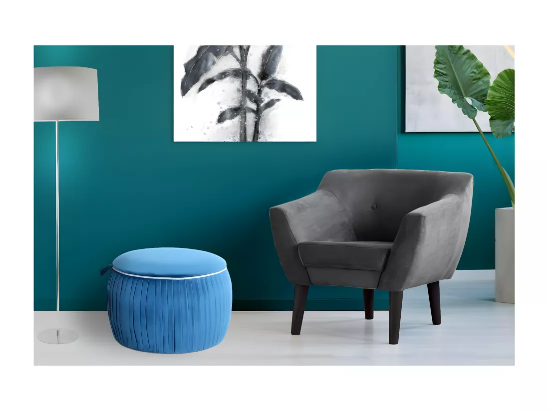 Pouf & Coffre de Rangement 