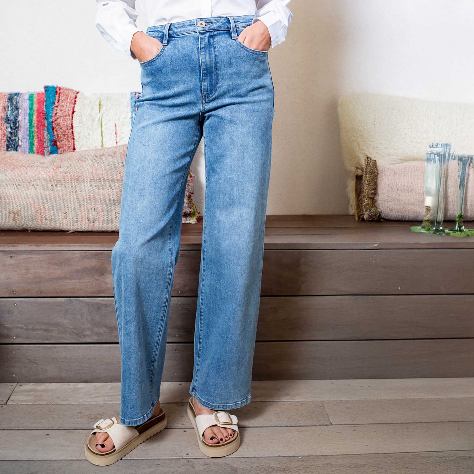 Jean Femme bleu
