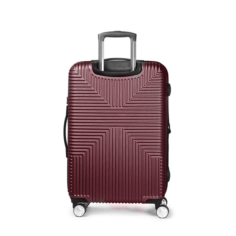 Lot de 3 valises rigides Takai Extensibles 55, 67 et 77 cm Burgundy