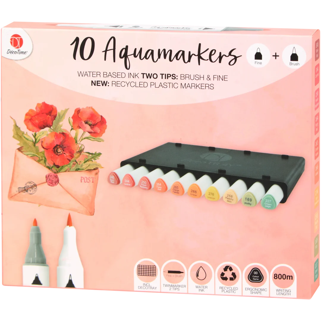 DécoTime aquamarkers 10 stuks | diverse varianten
