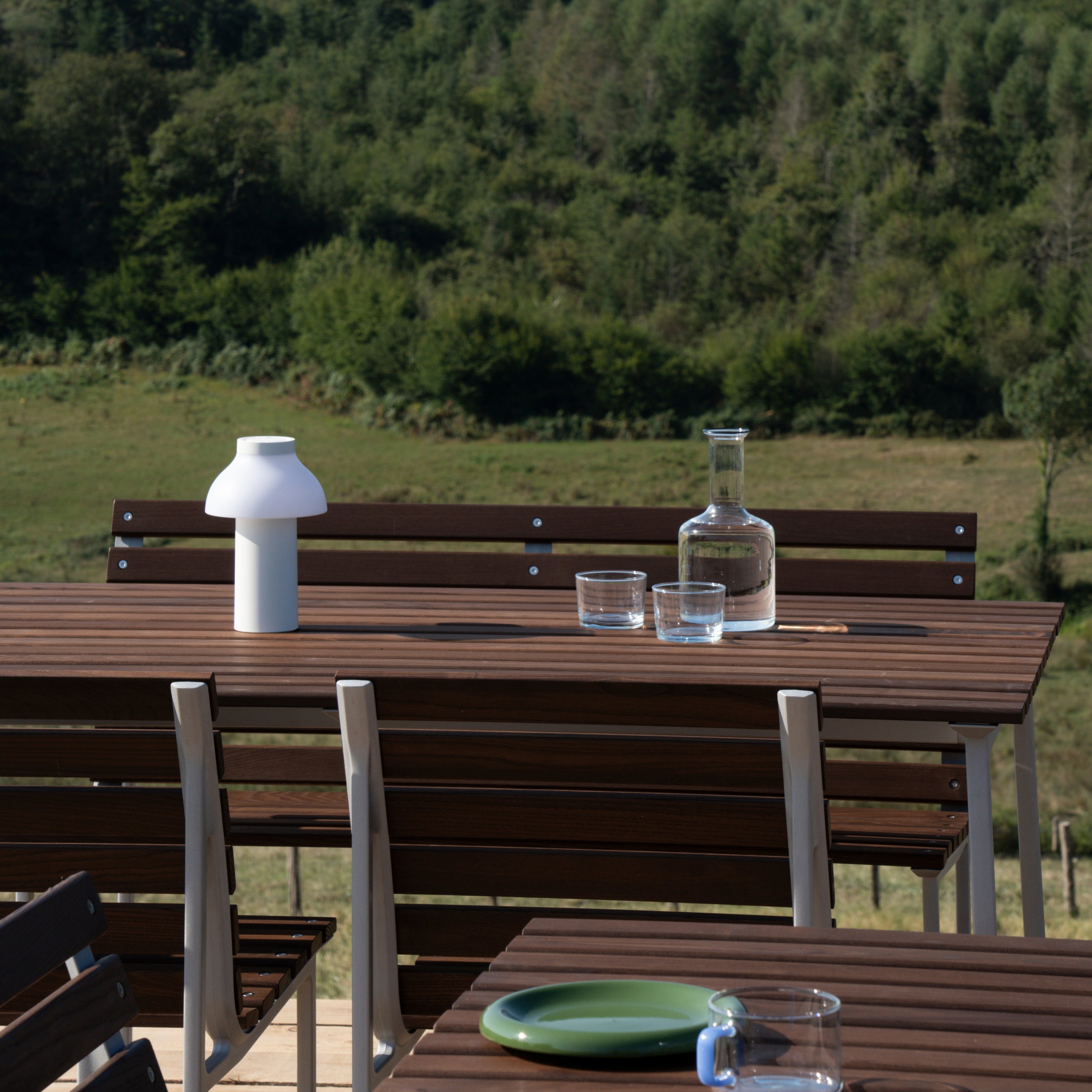 HAY Traverse Tuinbank 2,5-zits - Essenhout