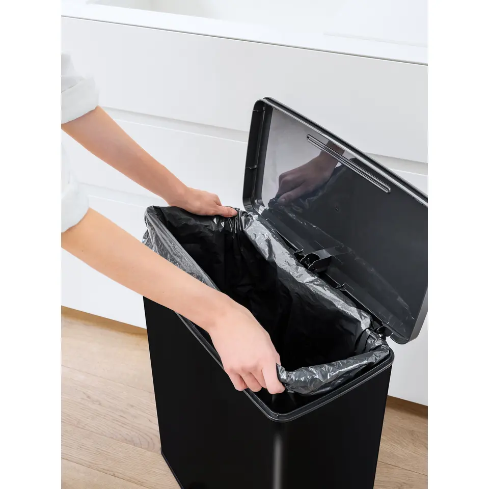 Curver Decobin Prullenbak - 65L - Rechthoekig - Zwart