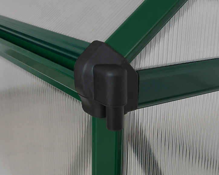 Serre de jardin double parois Vert 5,40 m2 en plastique et polycarbonate Mythos Canopia By Palram