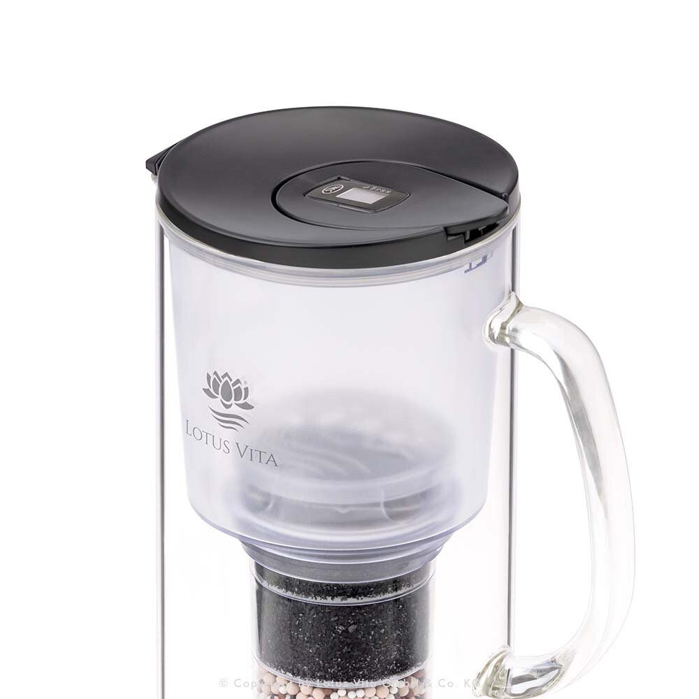Lotus Vita Toya Wasserfilter Glas-Filterkanne Natura Plus