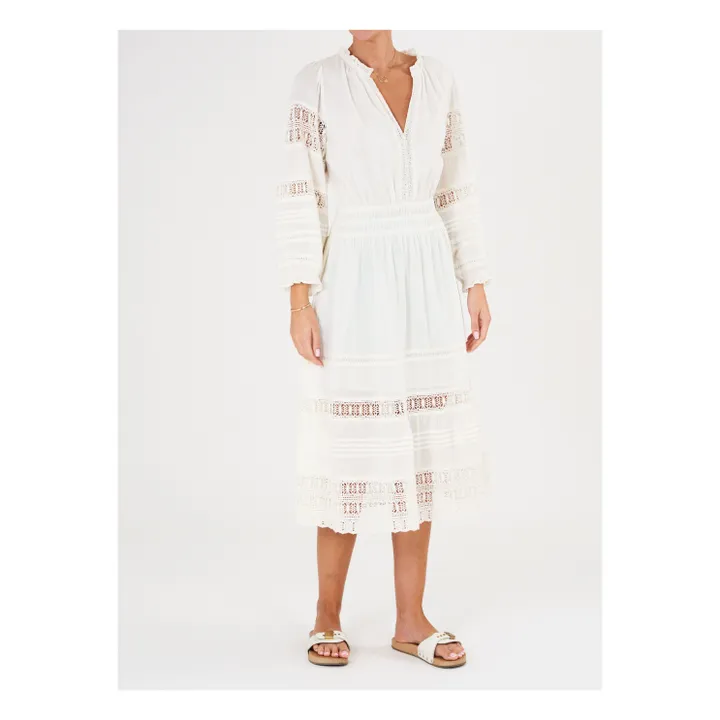 M.A.B.E. Robe Loretta Midi | Ecru