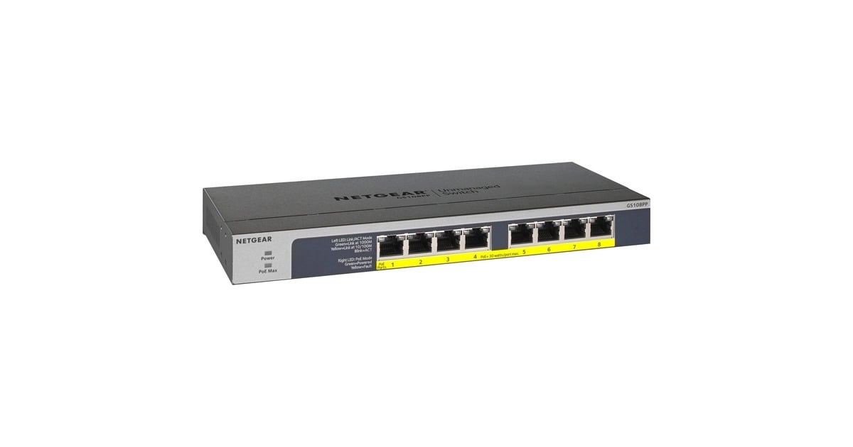 NetgearGS108PP switch