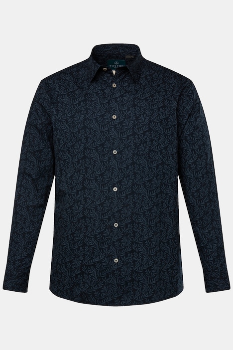 Boston Park Hemd, Langarm, Kentkragen, floraler Print, Comfort Fit, bis 8 XL