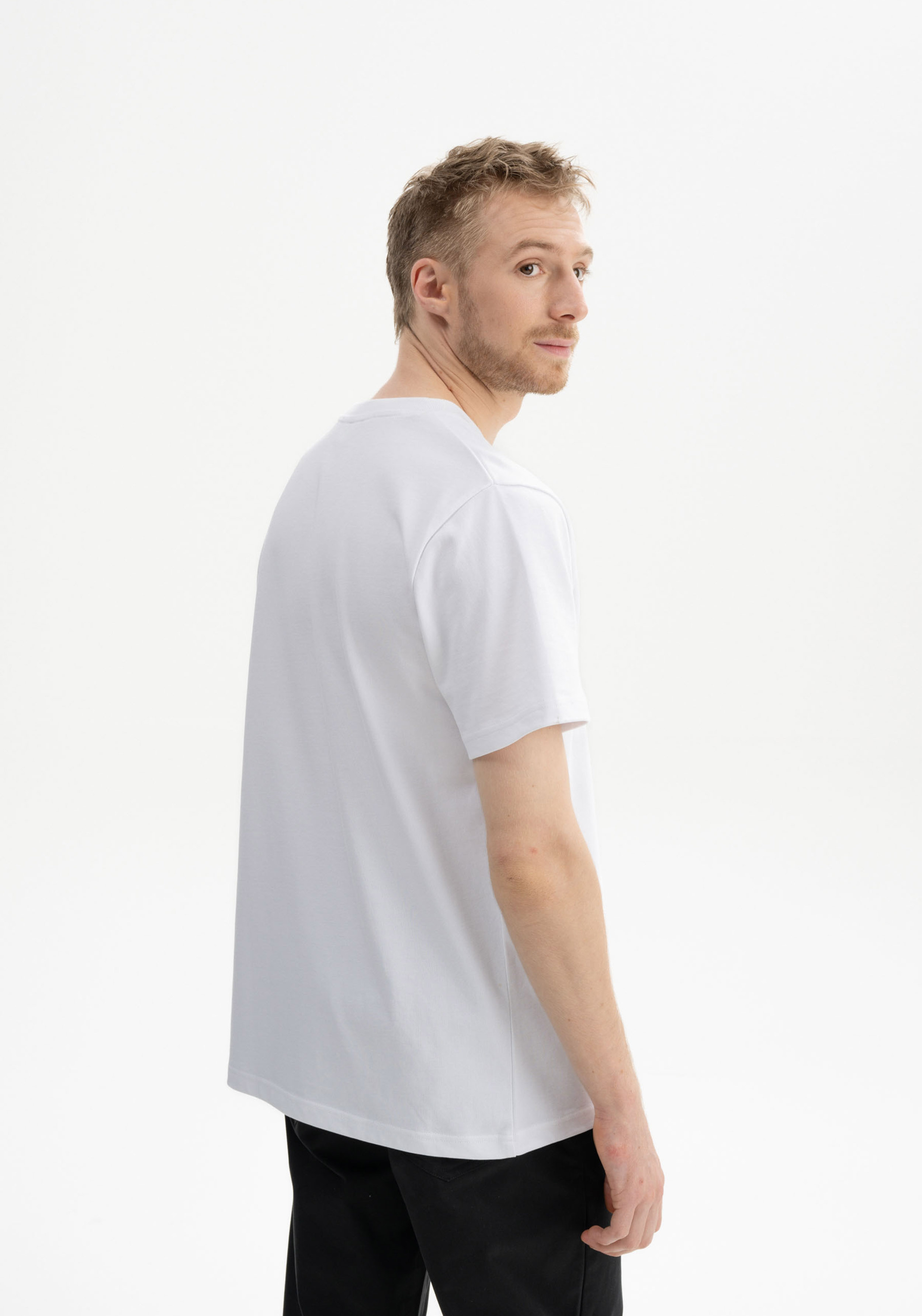 Mela T-Shirt Pravin Embroidery Weiss/Bike