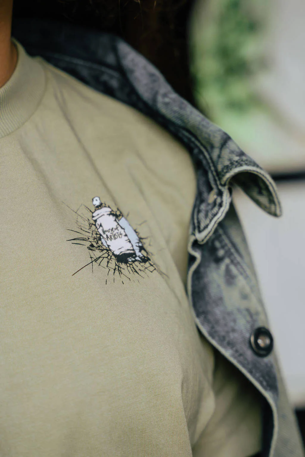 House of Artists T-shirt taupe