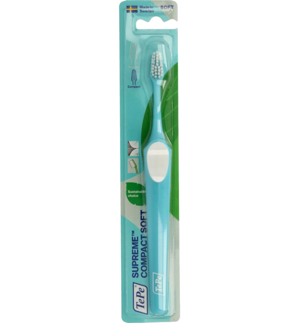 TePe Tandenborstel supreme compact soft (1 stuk)