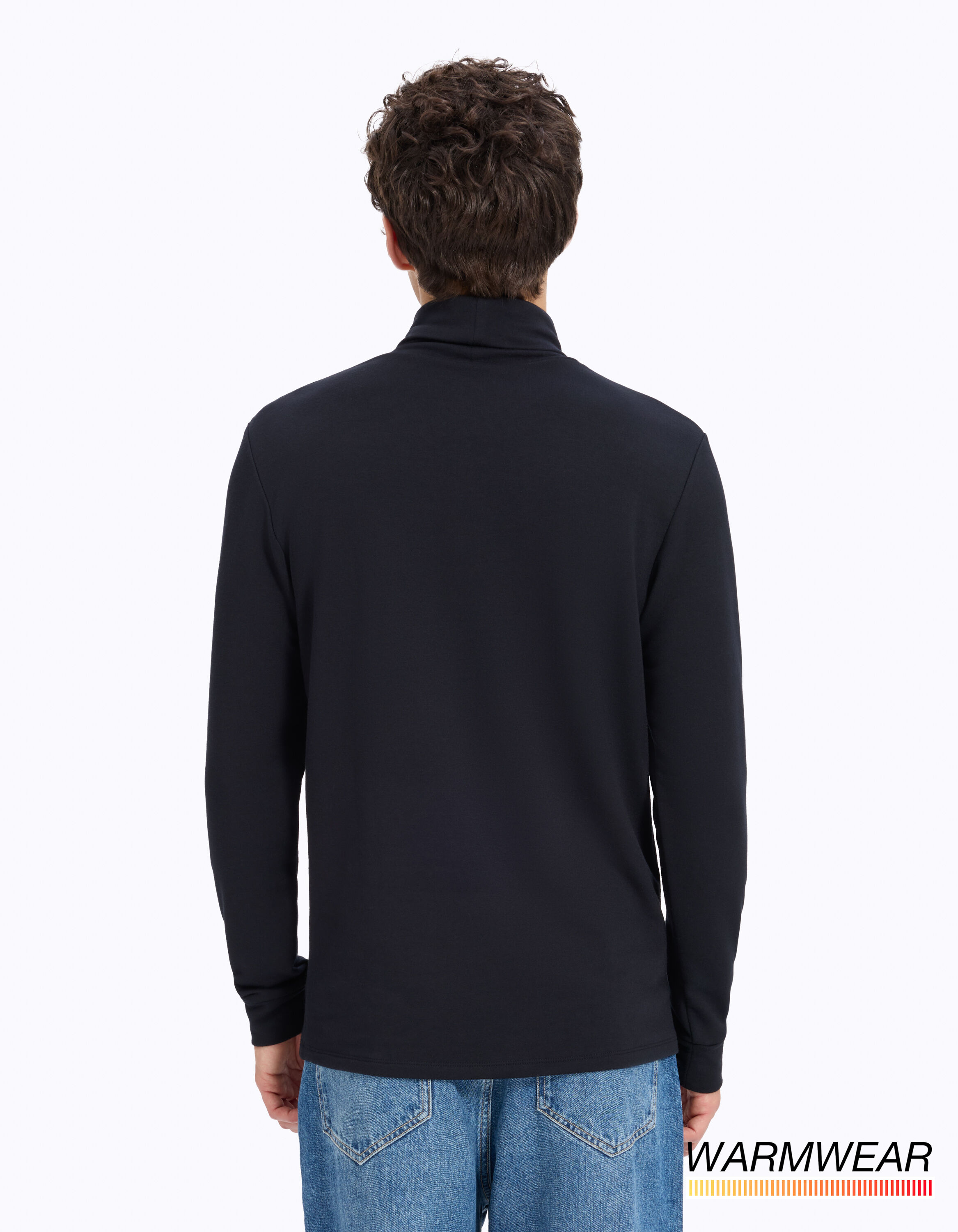 T-shirt col roulé warmwear Niveau 2 - noir