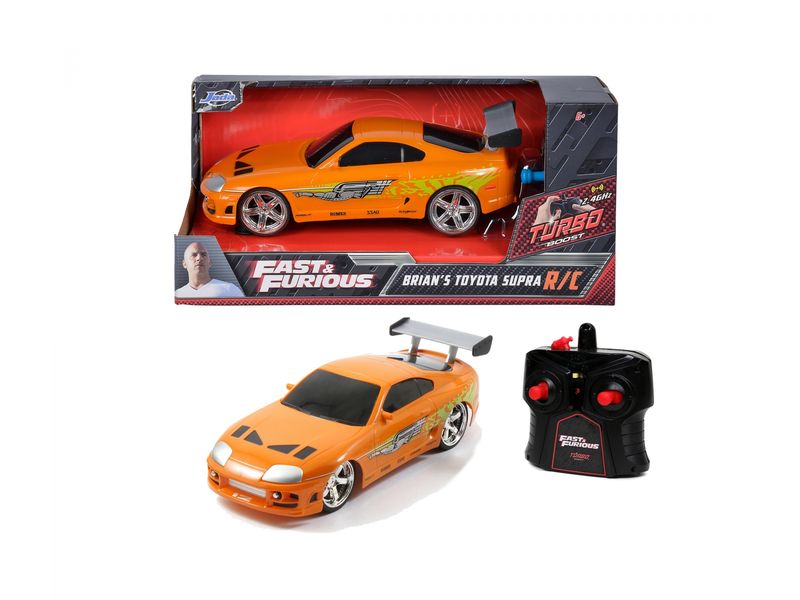 Jada Toys Toyota Supra MK4 Fast & Furious RTR, 1:24 Ferngesteuertes Auto aus Fast & Furious «Brian's 1995 Toyota Supra»