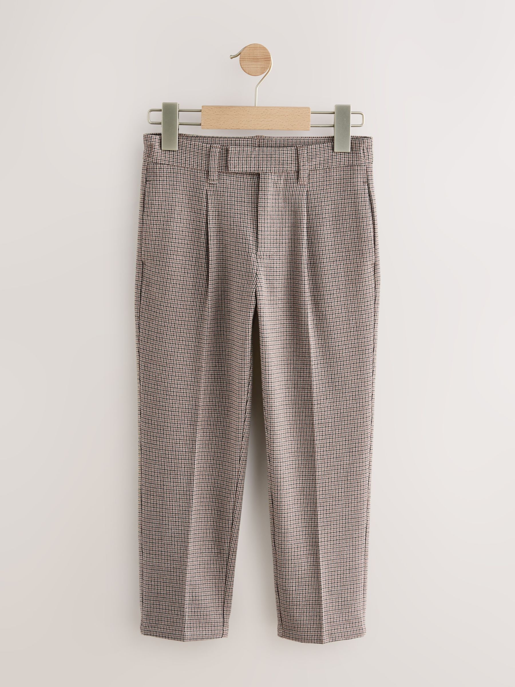 Lichtbruin - Smart Check Trousers (3-16yrs)