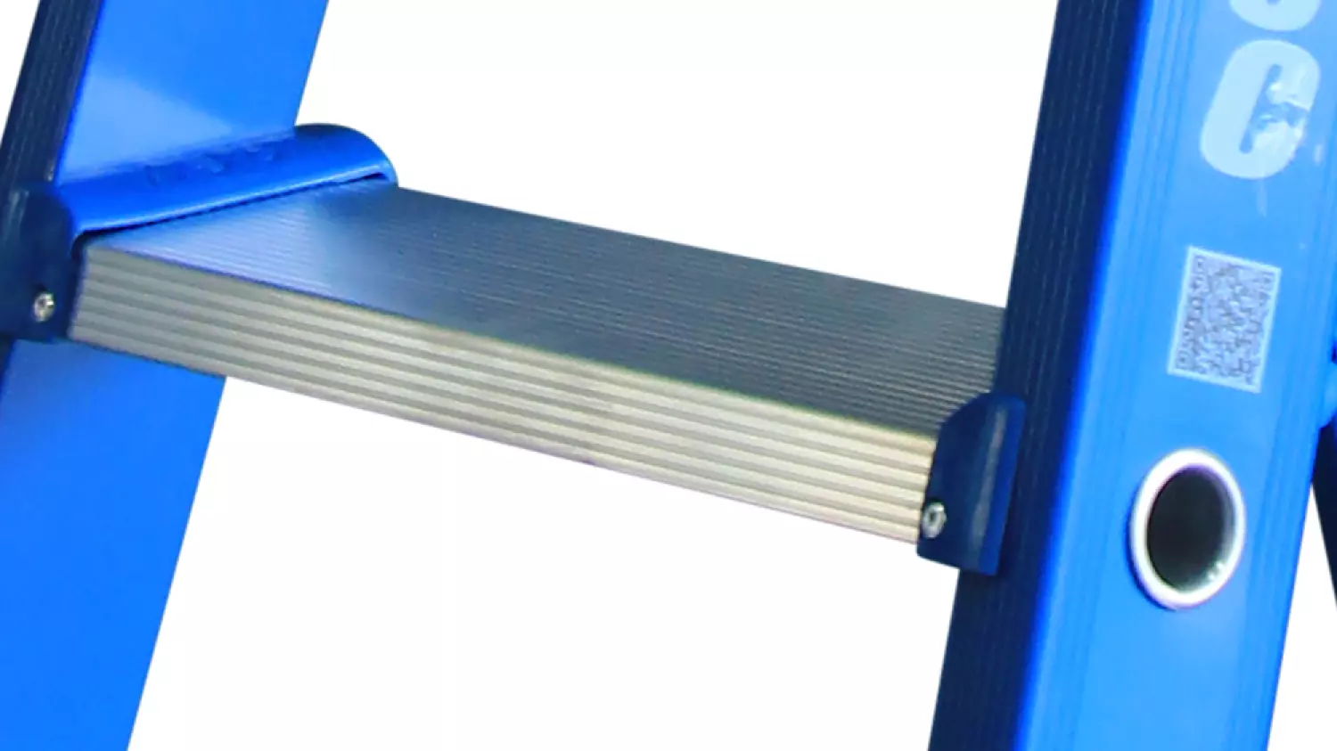 ASC 200303 Premium BT Trap - Enkel - Aluminium met blauwe coating - 5 treden - max. werkhoogte 3.25 m.