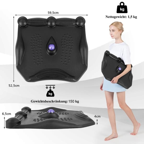 Anti-tretthetsmatte med massasjepunkter og 360° rullende massasjeball stående matte