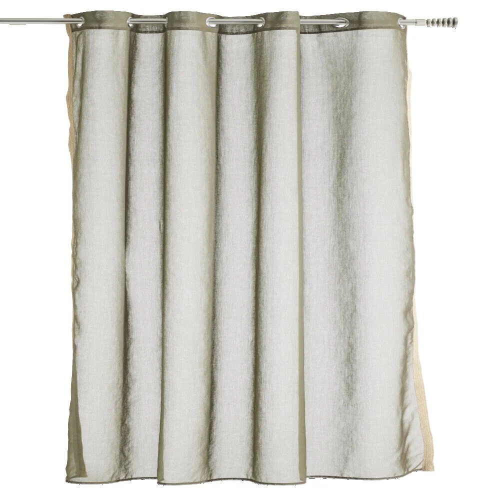 Voilage avec bordure décoration jute 140x240 cm
