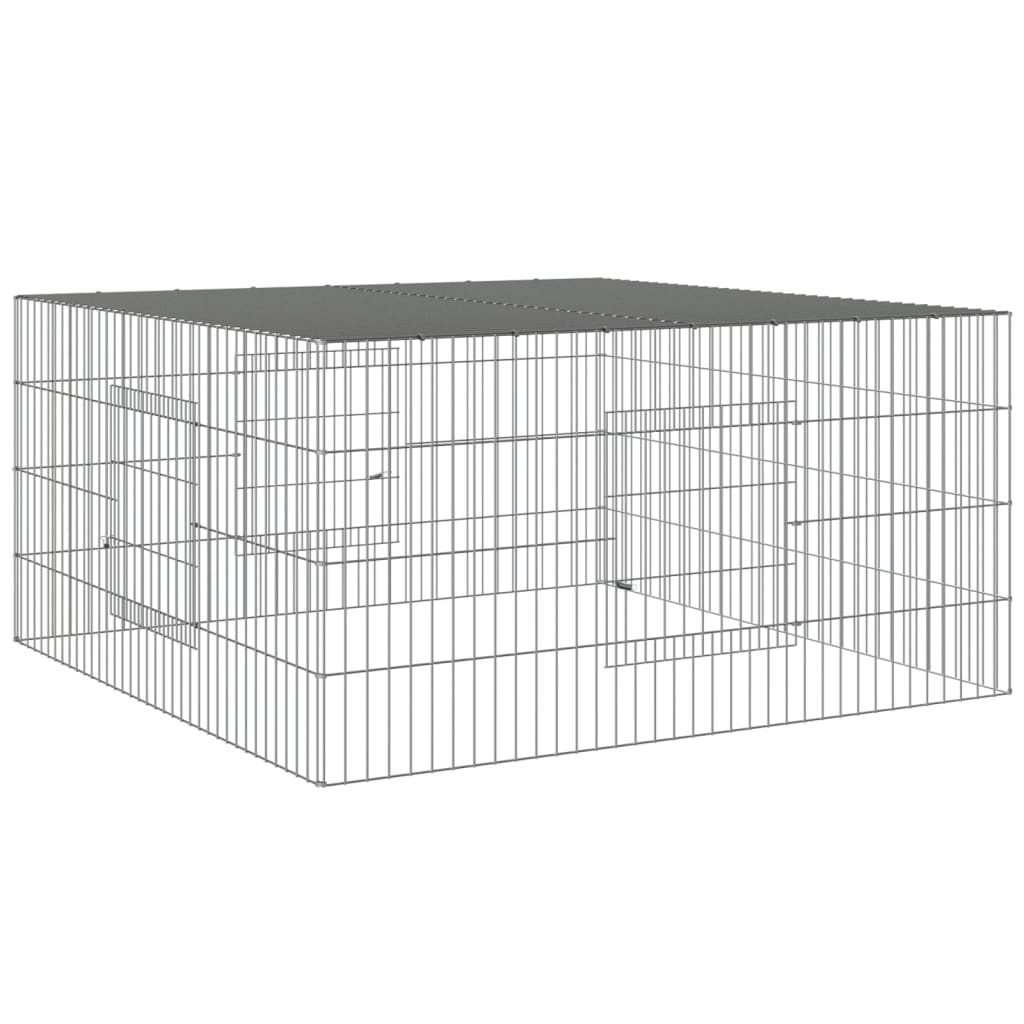 Cage à lapin 110x110x55 cm fer galvanisé