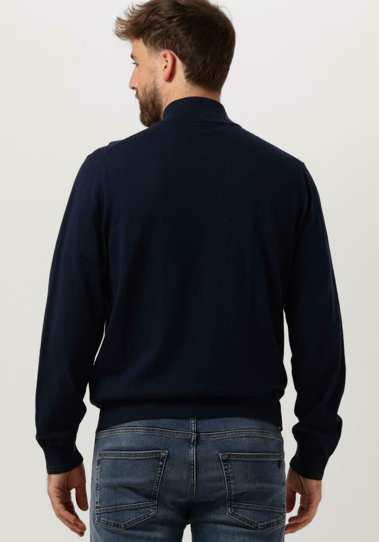 PS PAUL SMITH donkerblauwe ps paul smith trui mens sweater zip neck zeb bad