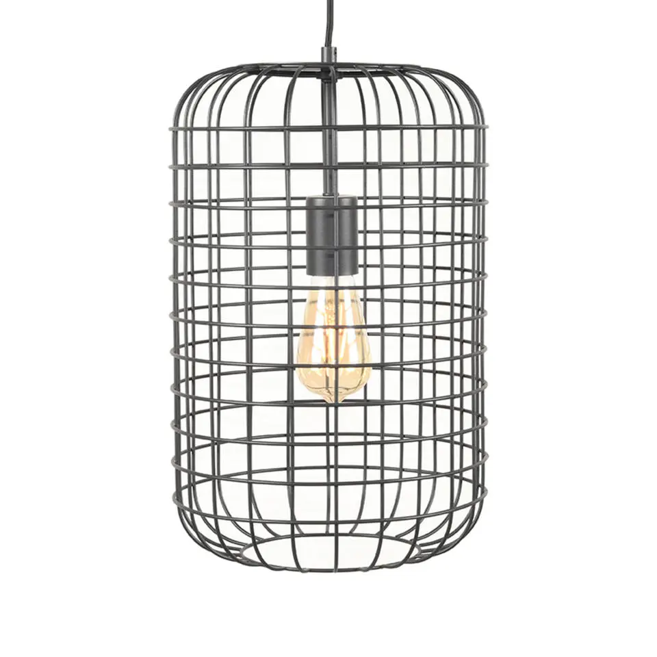 LABEL51 - Hanglamp Solido 26x26x150cm - Zwart - Metaal