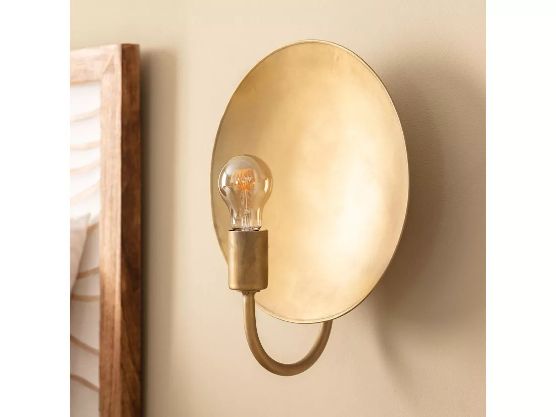 Lampe Murale Métal Anusha Doré