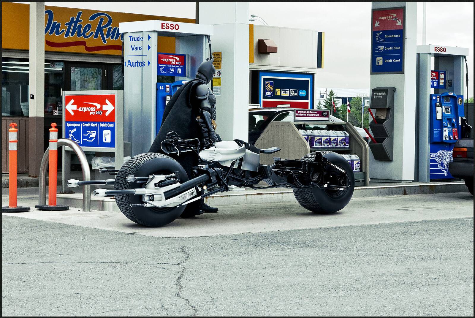 Bat-Pod at the Gas Station by Daniel Picard - Limited Edition. Edition of: 150. Signed.