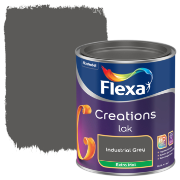 Flexa Creations binnenlak extra mat industrial grey 750 ml