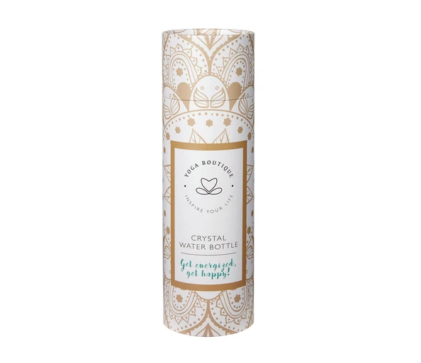 YOGA BOUTIQUE Get energized, get happy! Crystal Water Bottle Bergkristall rosegold