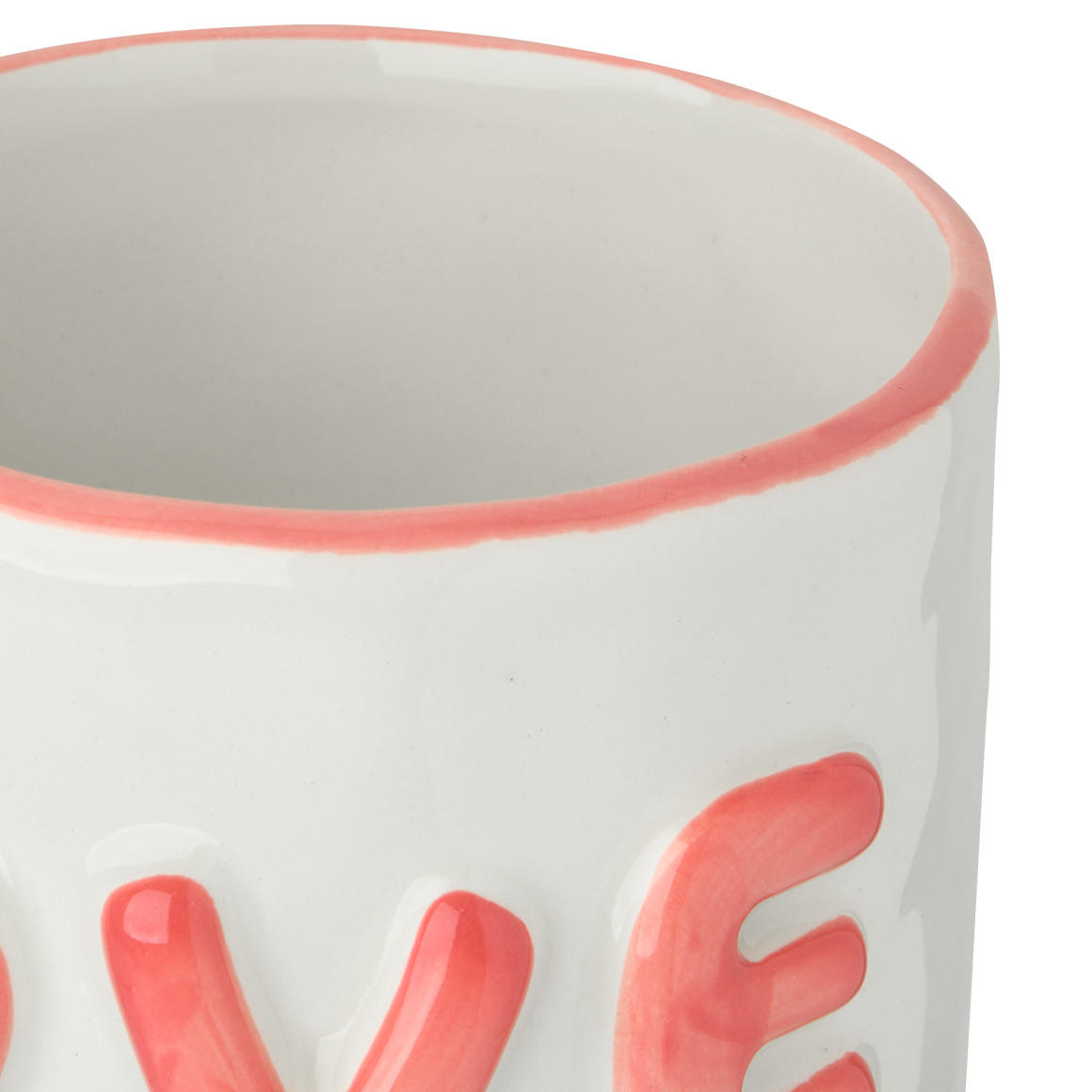 My Home Tasse mit Aufschrift rot / cremeweiss