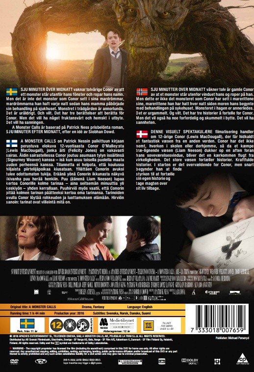 A Monster Calls/Syv minutter over midnat - DVD