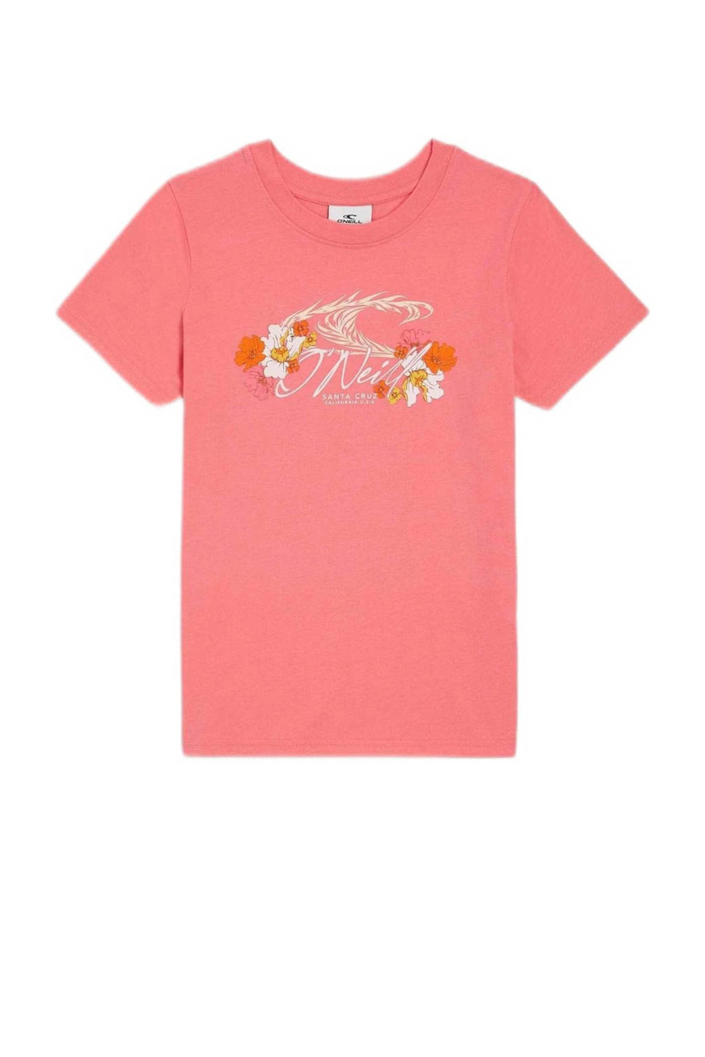 O'Neill T-shirt met printopdruk roze