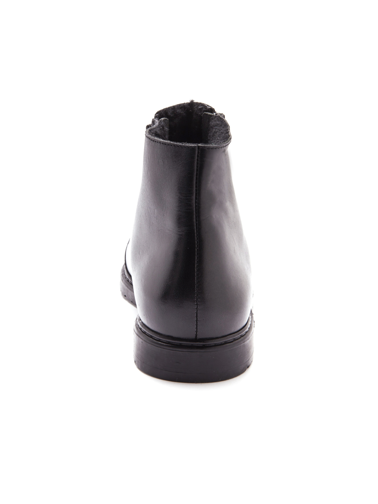 Bottillons cuir fourrés extra larges