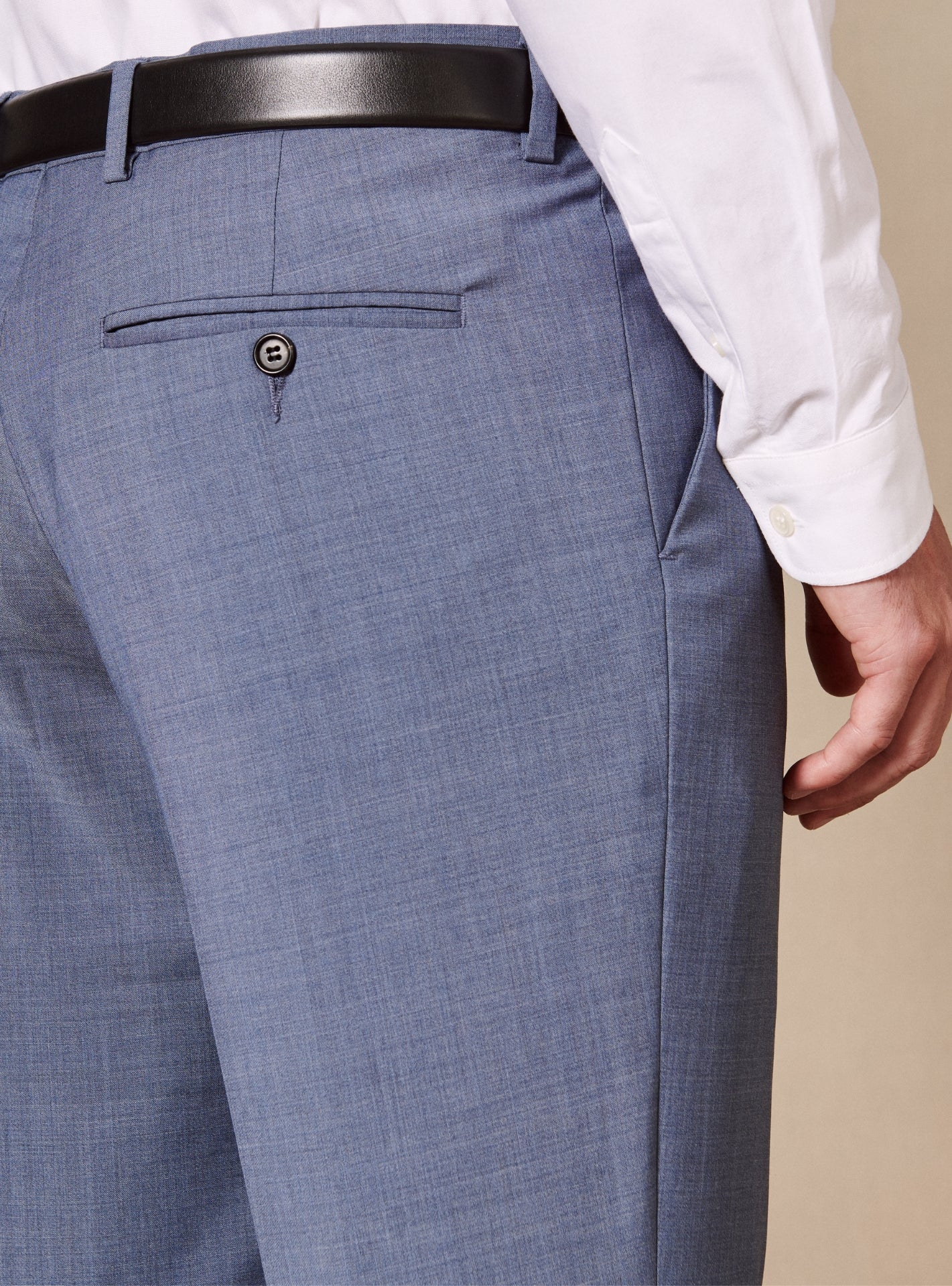 Pantalon de Costume en laine Jones Celeste