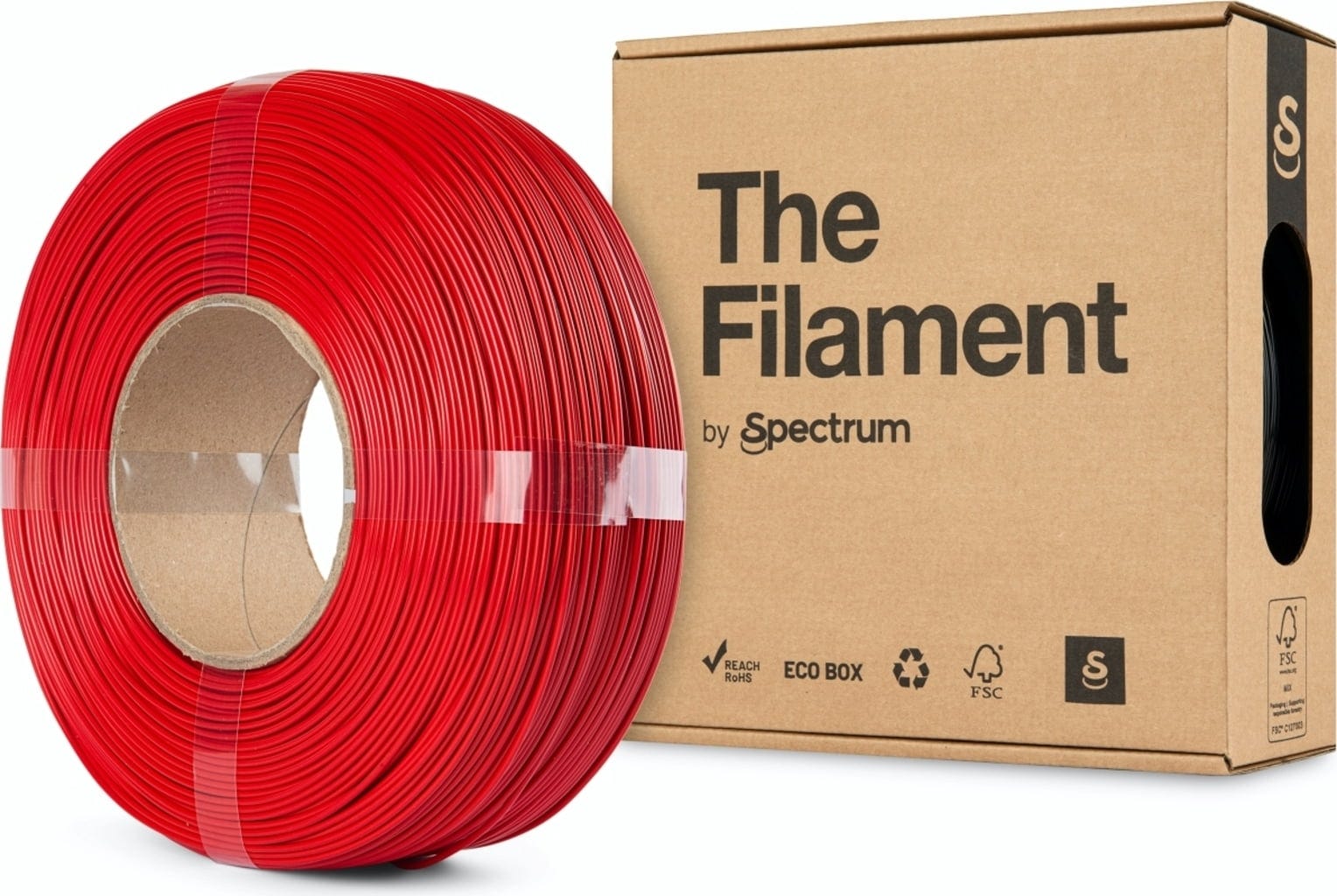 The Filament  ReFill PETG Technical Red, 1,75 mm / 1000 g    Erschwingliches PETG ohne Spule in Technical Red