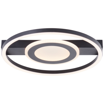 Brilliant plafondlamp Maureen 22W 2900lumen zwart
