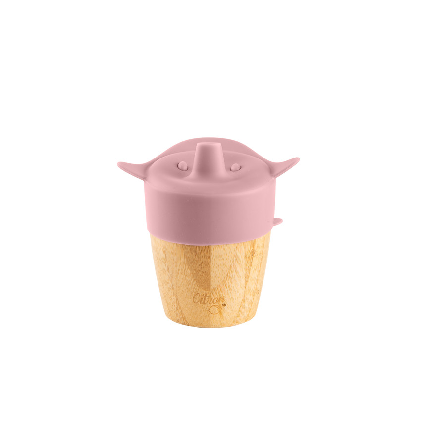 Tasse en bambou Rose 6M+
