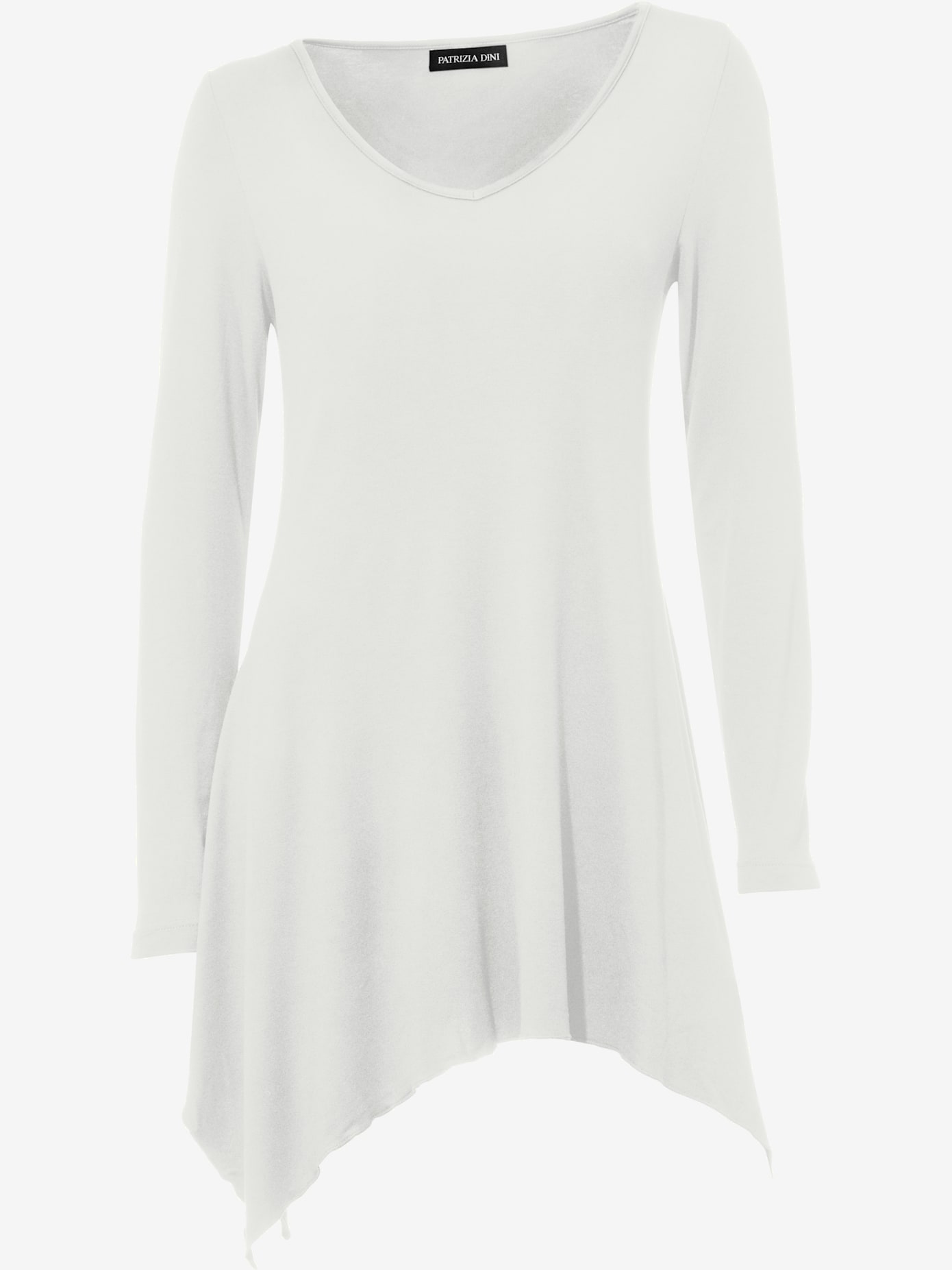 T-shirt long pointes tendance à la finition