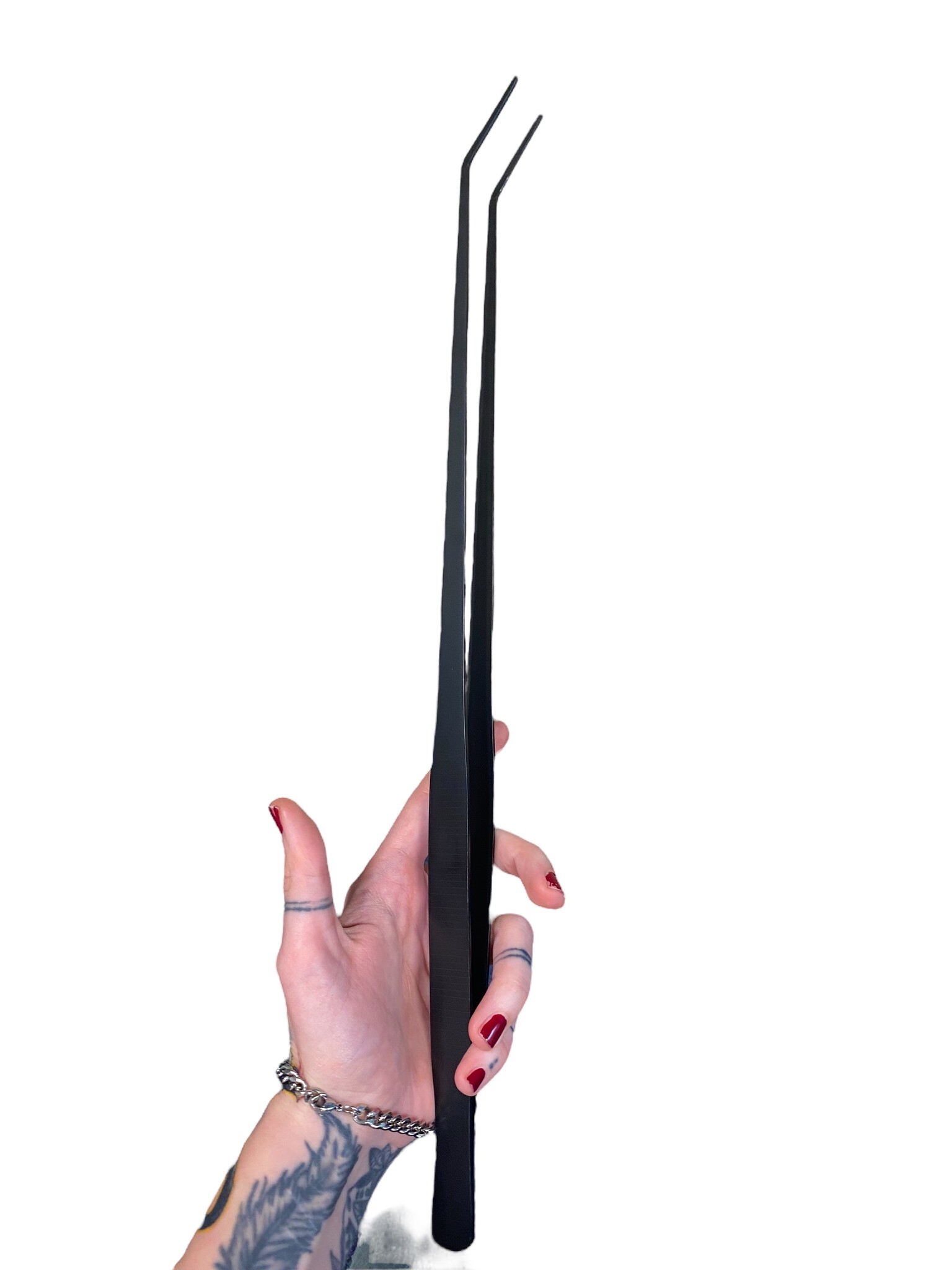AQXL Selected Zwarte Gebogen Aquascape Pincet XL 47cm
