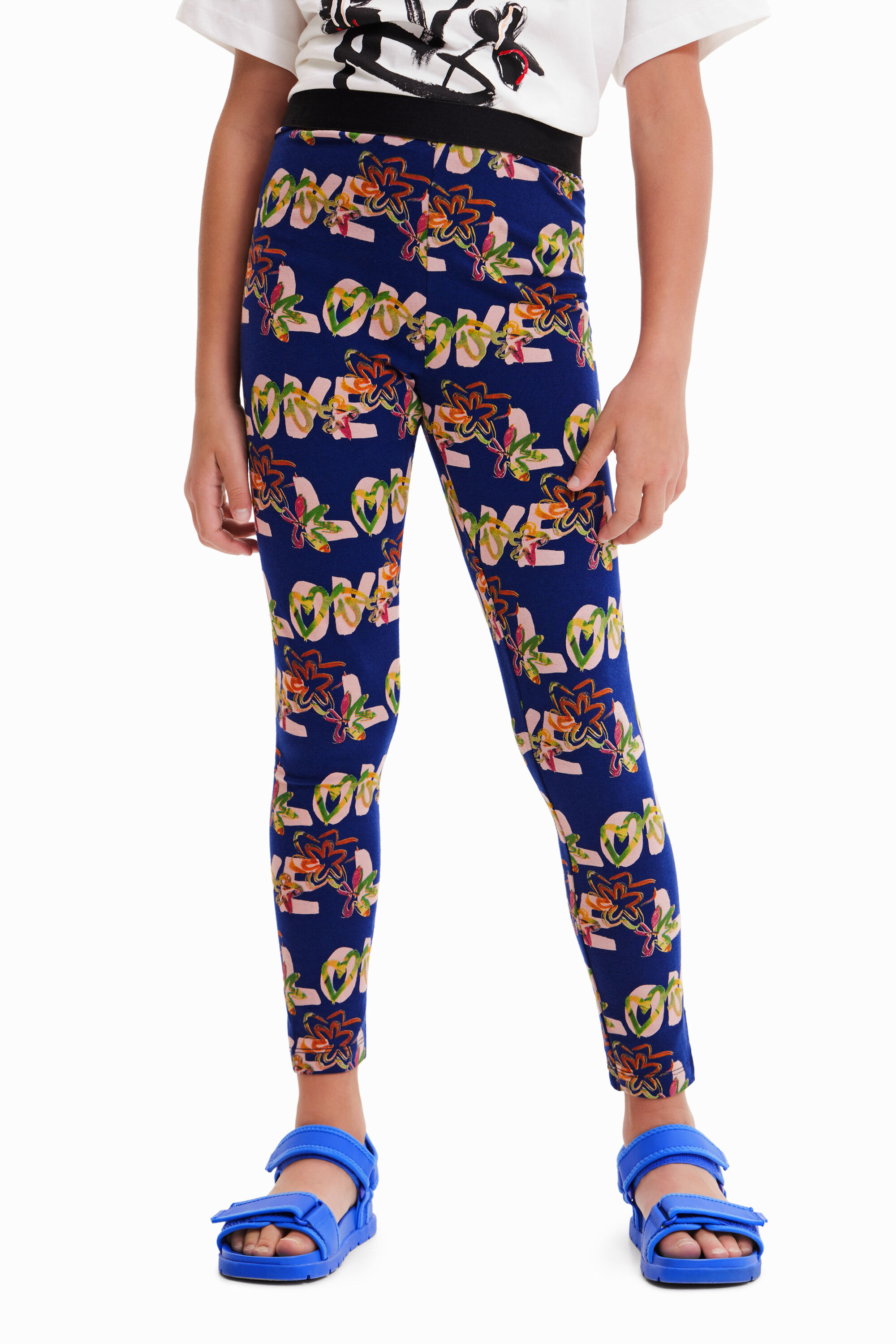 Legging fleurs Love