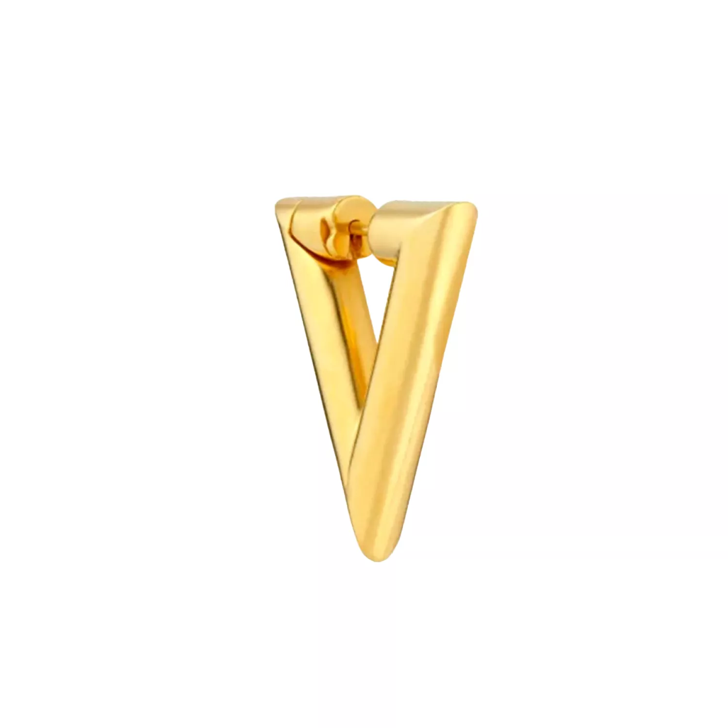 Jane Kønig Chunky Triangle Ørering Single 18 kt. Forgyldt Sølv BCTH-SS22-G