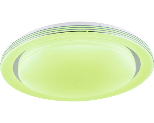 Dimbare LED-lamp 40W 2800 lm 2700-6500 K Ø 45 cm SpacyColor frameloos chroom/wit + afstandsbediening + RGB + sterrenhemel