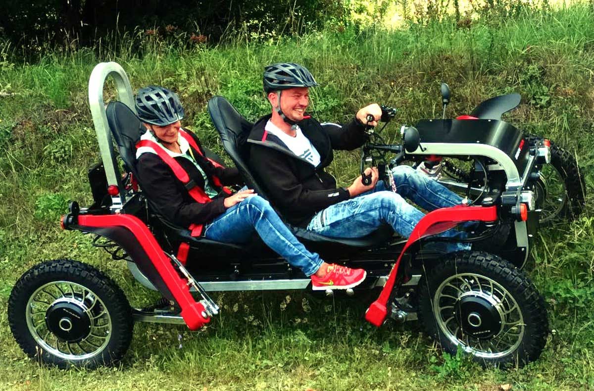 Swincar Tandem Tour für 2 Stiege (2 Std.)