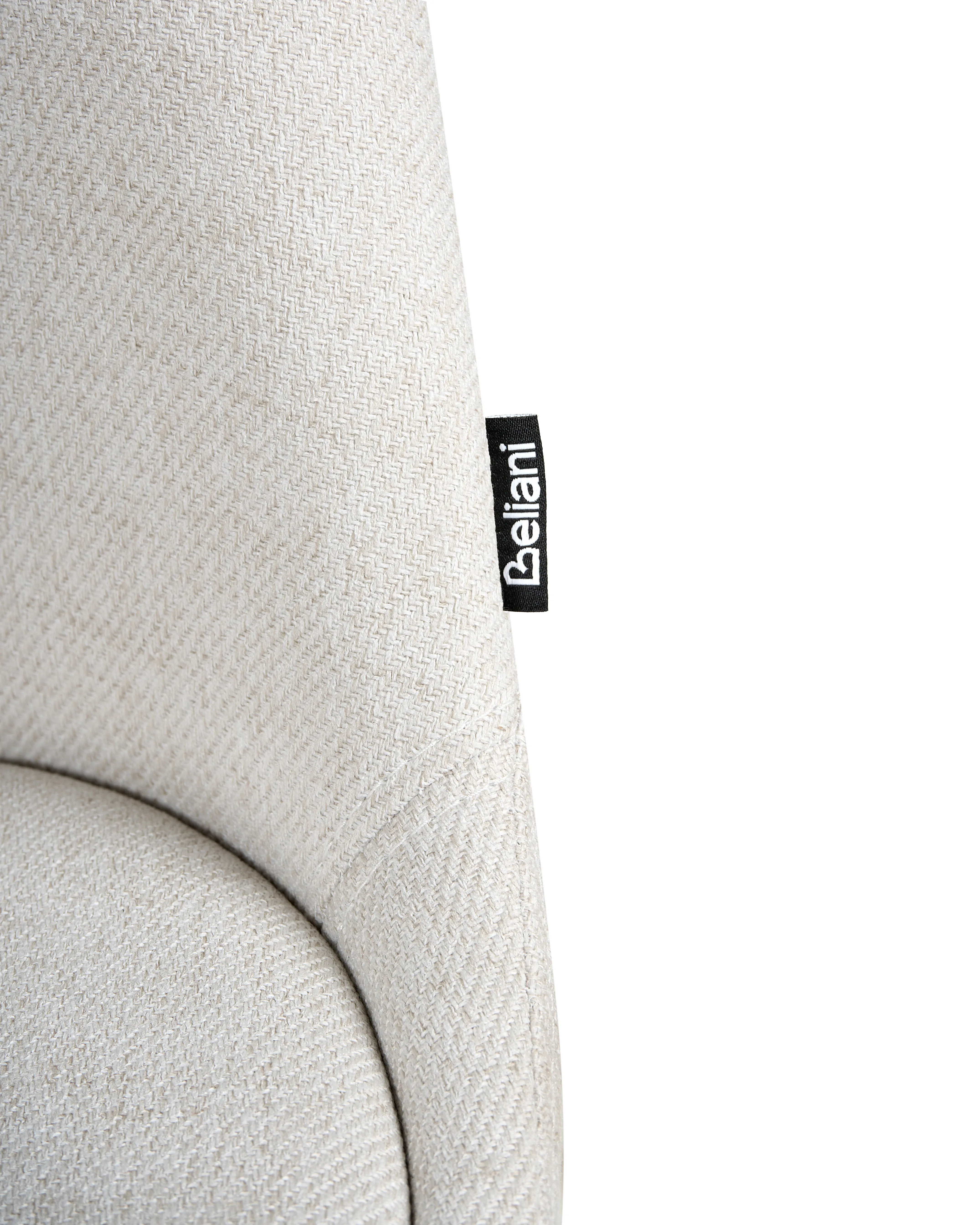 Set van 2 eetkamerstoelen HEDLEY Stof Lichtbeige