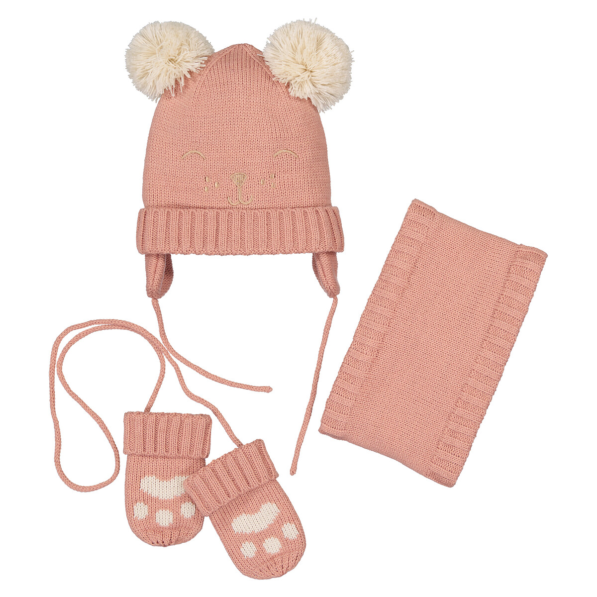 COLEÇÕES LA REDOUTE<br>Conjunto Must + cachecol + gola alta.