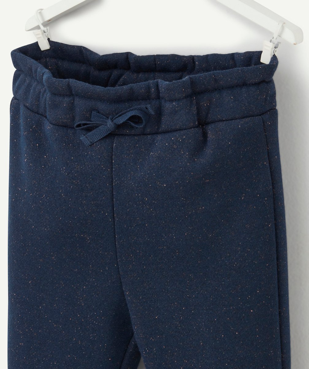 PANTALON DE JOGGING BLEU PAILLETÉ BÉBÉ FILLE EN FIBRES RECYCLÉES