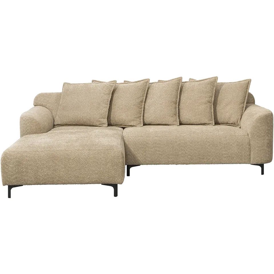 Bank Elsa met chaise longue links - stof Anthology - taupe