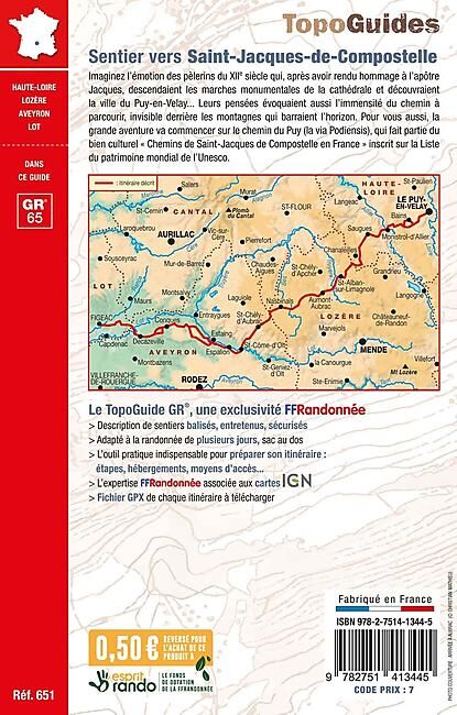FFRP - 651 COMPOSTELLE LE PUY FIGEAC FFRP