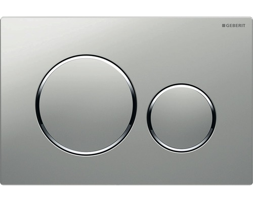 GEBERIT Sigma 20 bedieningsplaat, plaat chroom mat / knop chroom mat / decoratieve ringen glanzend 115.882.JQ.1