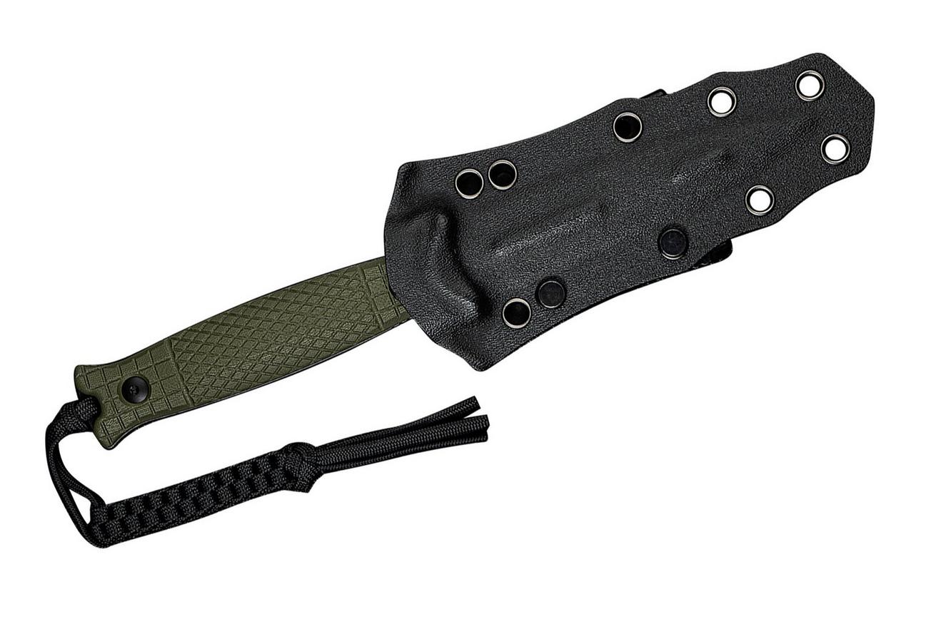 Civivi Perfrico C23026-2 Black Stonewashed 14C28N OD Green G10, vaststaand mes