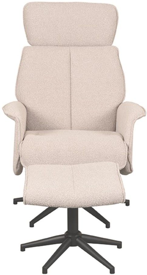 Relaxfauteuil met hocker Naturel Touch CH-73.019 Verdal B77 x D79 x H109 cm